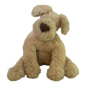 Retired Jellycat Wanderlust Puppy Plush Stuffed Animal Tan Dog WL4P 15 Inch NWT
